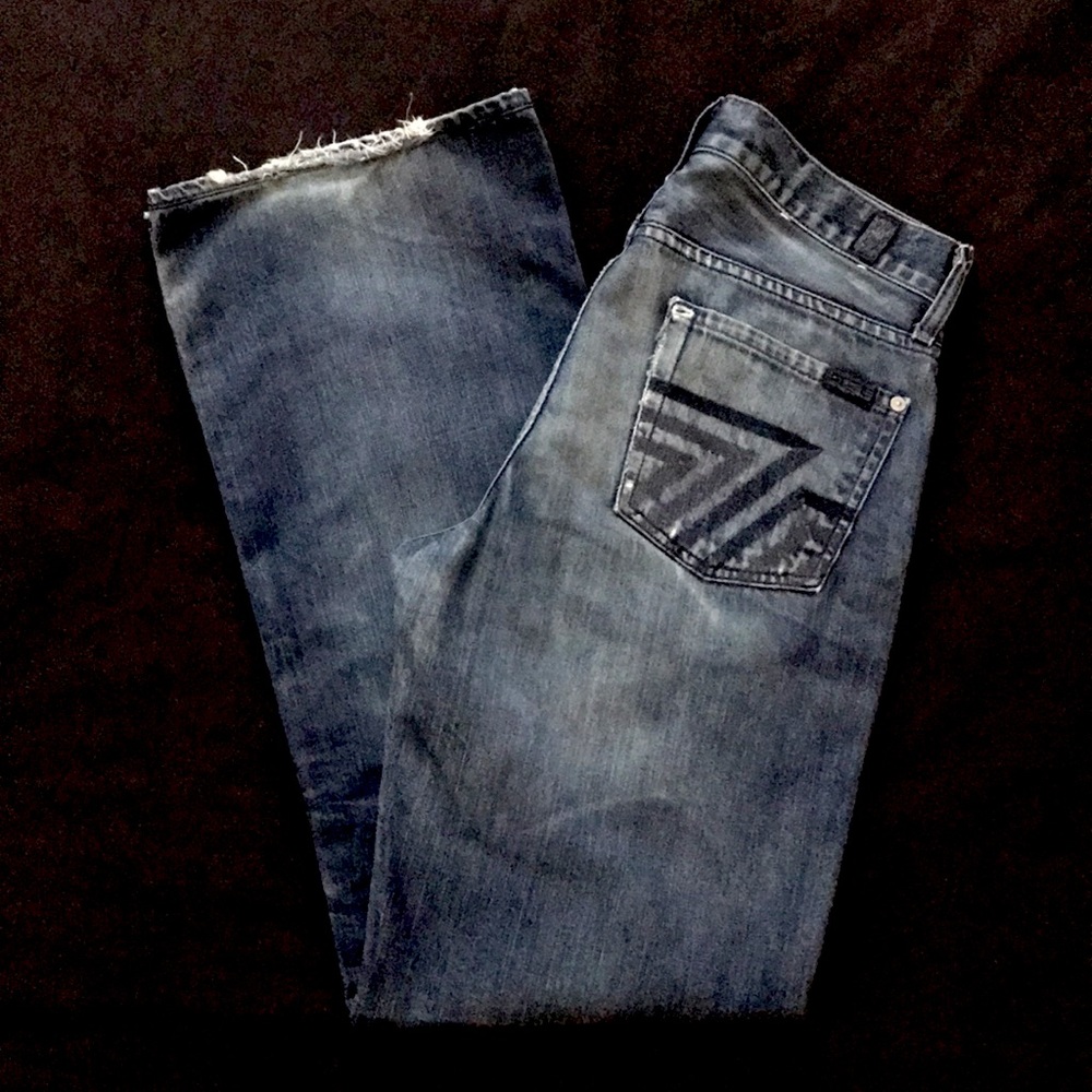 Men’s 7 FOR ALL MANKIND Relaxed HEAVY Stitch Jeans - Picture 2 of 11